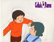 Candy Candy Cel of a Boy and he's Mom A5